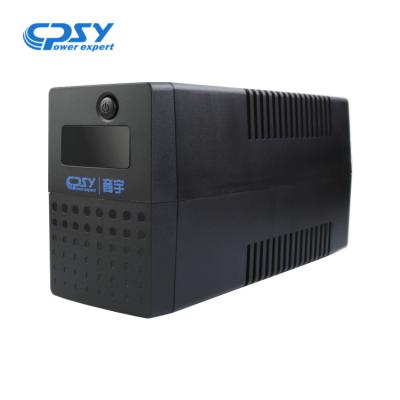 China Offline Ups Line Interactive Uninterruptible Power Supply 600va/360w LCD Display for sale