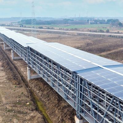 Chine Support photovoltaïque distribué en acier plaqué avec un matériau en aluminium, magnésium et zinc à vendre