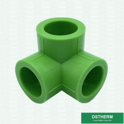 China Welding Connection PPR Pipe Fittings Plastic 3D Equal Tee for sale