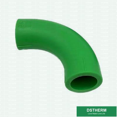 China PN25 PPR Plastic Pipe Fittings Arc Shaped Elbow For Industrial Construction for sale