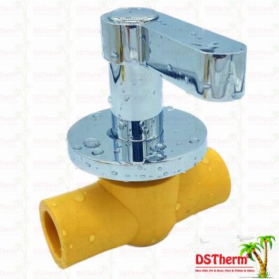 China Luxurious Ppr Ball Valve Chrome Plated Handle PPR Ball Valve Brass Ball Valve PN25 High Pressure 20mm 25mm 32mm for sale