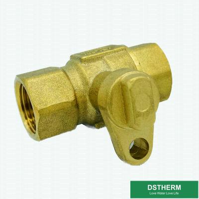 China Lockable Brass Female Ball Lock Valve With Key Female And Male for sale