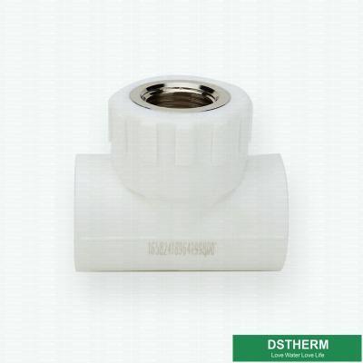 China Available Technics White Ppr Pipe Accessories Fittings Female Threaded Tee Size Iso9001 for sale