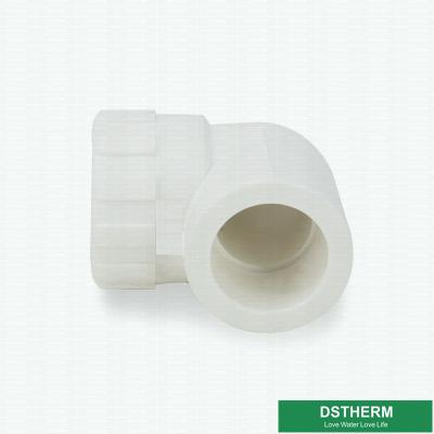 China White Plastic Water Pipe Accessories 90° Female Threaded Elbow High Pressure Resistant for sale