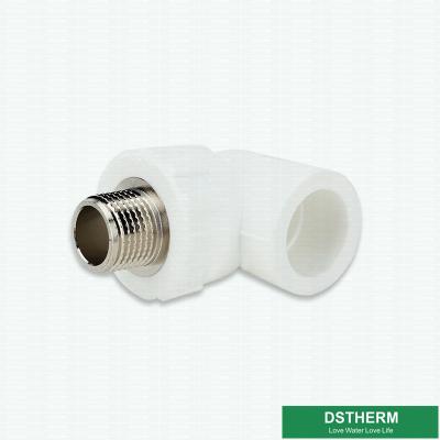China White Polypropylene Pipe Fittings 90°Male Threaded Elbow Ppr Water Pipe Heat Preservation for sale