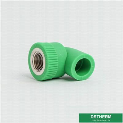 China Smooth Surface PPR Pipe Fittings 90° Female Threaded Elbow Heat Preservation for sale