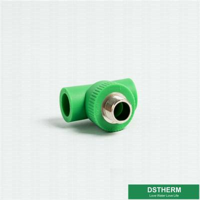 China Male Threaded Tee PPR Pipe Fittings Non - Toxic Energy Efficient With Injection Technics for sale