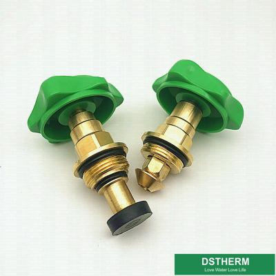 China Green Color Plastic Ppr Handle For Stop Valve Top Parts With Brass Cartridges for sale