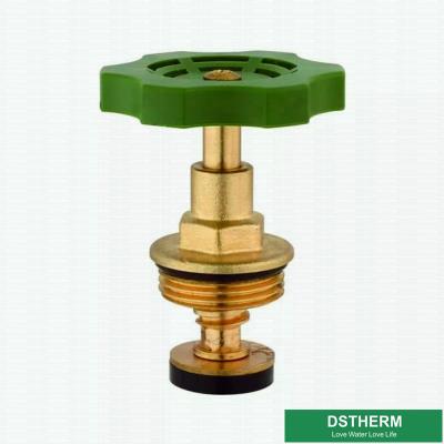 China Green Plastic Handles With Brass Valve Cartridges For Ppr And Brass Stop Valve for sale