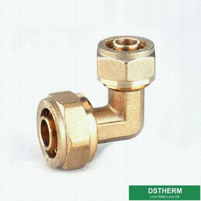 China Reducer Threaded Elbow Pex Brass Fittings Brass Color Customized Logo Screw Fittings Middle Weight for sale