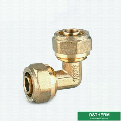 China CW617N DZR Equal Threaded Elbow Pex Brass Fittings ISO9001 for sale