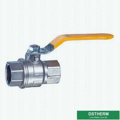 China Nickel Plated Middle Weight Gas Ball Valve Customized Forged Brass Ball Valve for sale
