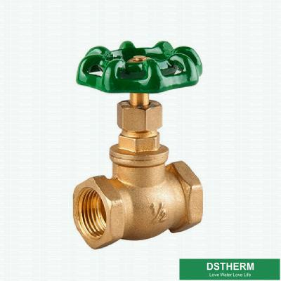 China 200 WOG 1/2 Inch Green Iron Handle Customized BSPT Heavier Style Brass Gate Valve for sale