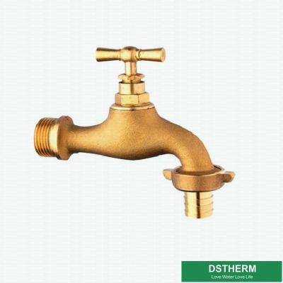 China Original Brass Color Garden Tap Brass Bibcock Valve Water Tap For Washing Machines for sale