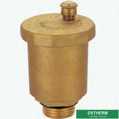 China Válvula de cobre amarillo de la salida de aire del hilo termostático del radiador en venta