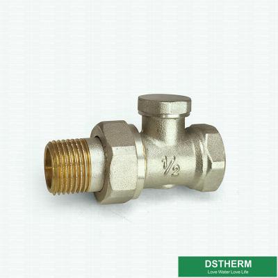 China ISO Straight Type Thermostatic Brass Radiator Valve for sale