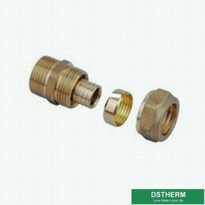 China Hpb58-3 Threaded Coupling Pex Brass Fittings PN20 1/2' for sale