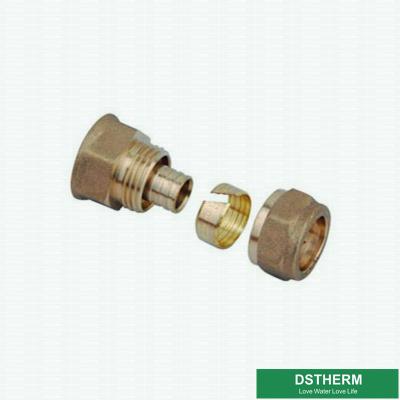 China Pipeline Female Coupling PEX Brass Fittings For SS Tube for sale