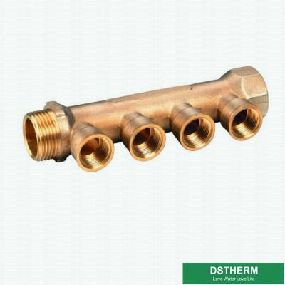China Two Ways To Six Ways Brass Water Separators Manifolds For Pex Pipe With Female Screw Fittings For Hot  Water Supplying for sale