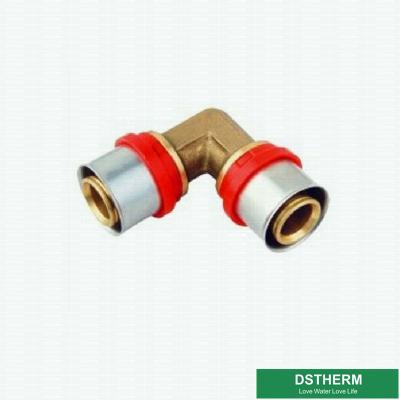 China Customized Equal Threaded Elbow Compression Double Straight Brass Press Union Fittings For Pex Aluminum Pex Pipe for sale