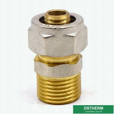 China 16mm Pex Pipe CW617N Brass Compression Fittings Male Threaded for sale