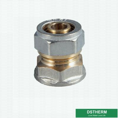 China Customized Female Threaded Coupling Compression Brass Fittings Screw Fittings For Pex Aluminum Pex Pipe for sale