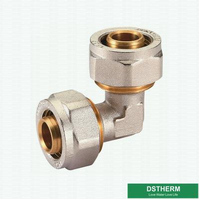 China Customized Equal Threaded Elbow Compression Brass Fittings Screw Fittings For Pex Aluminum Pex Pipe for sale