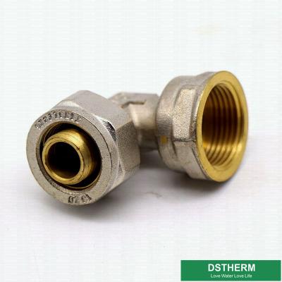 China Customized Female Threaded Elbow Compression Brass Fittings Screw Fittings For Pex Aluminum Pex Pipe for sale