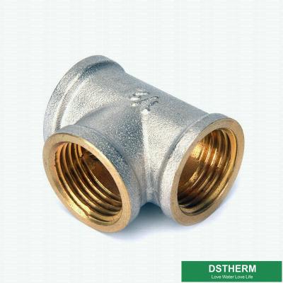 China Female Threaded Tee Screw Fittings Compression Brass Fittings Pex Fittings For Pex Aluminum Pex Pipe for sale