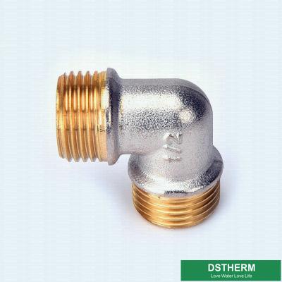China Double Male Threaded Elbow Screw Fittings Compression Brass Fittings Pex Fittings For Pex Aluminum Pex Pipe for sale