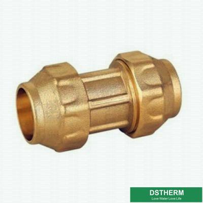 China Equal Threaded Coupling Screw PE Fittings Brass  PE Compression Fittings Pex Fittings For Pex Aluminum PE Pipe for sale