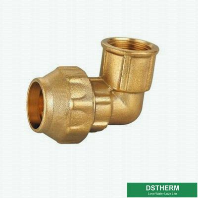 China Female Threaded Elbow Screw Brass Compression Fittings 32mm for sale