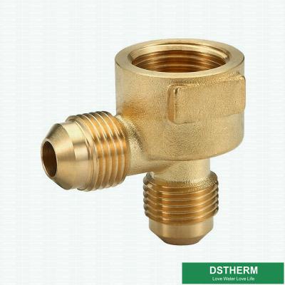 China BSPT Forged Brass Flared Fittings 45 Degree Npt Flare Fitting for sale