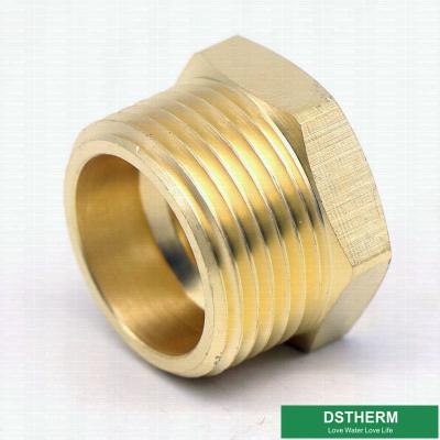 China C37700 Brass Flared Fittings Female Thread Hex Reducer Bushing for sale