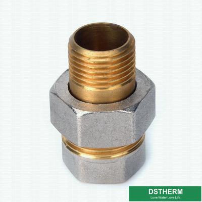 China 35mm Brass Flared Fittings Compression CW617N Copper Push Fitting for sale