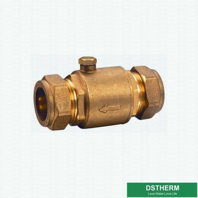 China BSP Thread Soft Seal Brass Swing Straight Check Valve for sale
