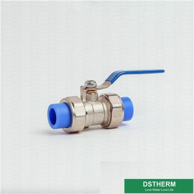 China Ppr Brass Double Union Ball Valve Middle Type Water Flow Control Valve for sale