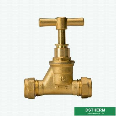 China Garden Two Ways Water Pipe Brass Stop Cock Valve Customized Heavier Type Strong Quality Stop Cock Valve for sale
