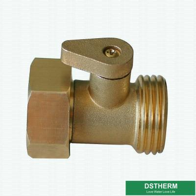 China Customized Logo Garden Hose Pipe Fittings Brass Hose Connector With Shut Off Valve for sale