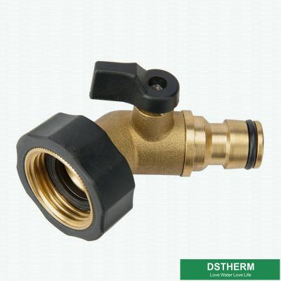 China Garden Hose Pipe One Way Shut Off Valve Brass Fittings for sale