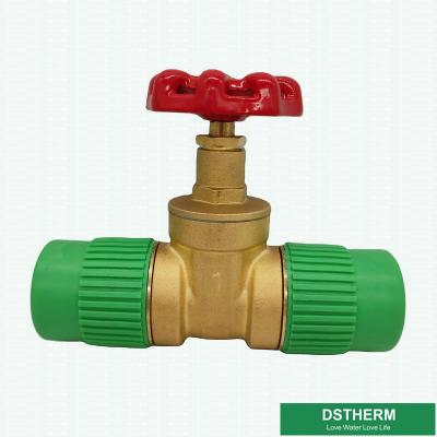 China Brass Gate Heat Insulation Concealed PPR Brass High Pressure Stop Valve for sale