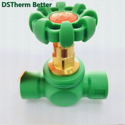 China 32mm Port CW617N Brass Cartridge PPR Stop Valve Eco Friendly for sale