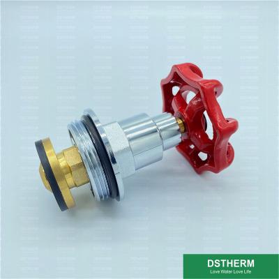 China Customized Heavier Type Valve Cartridges With Handle Brass Threaded Stop Valve Cartridge Chrome Plated Top Part for sale