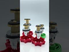Threaded Plastic PPR Stop Valve Handle With Brass Cartridges