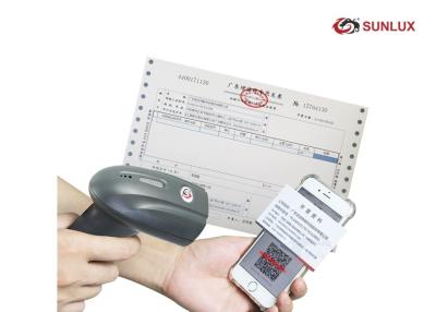 China Black Handheld Type SUNLUX Barcode Scanner CMOS Image Sensor Easy Operation for sale