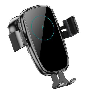 China 15W Wireless Car Charger Holder Fast Qi Dash Mount Smart Sensor Phone Holder for sale