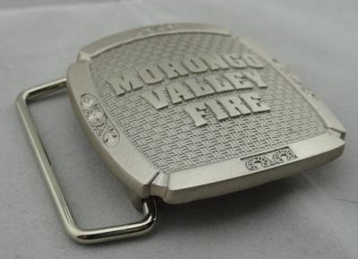 China 3D Double Sided Metal Buckle with Anti Gold, Mat Gold, Mat Nickel, Misty Nickel Plating for Morongo Valley Fire for sale