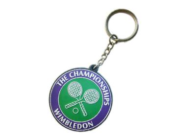China Llavero del PVC del campeonato de Wimbledon del regalo del recuerdo, llaveros promocionales del logotipo en venta