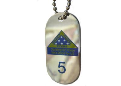 China Silk Screen Printing Stainless Steel Promotional Gift Patriot Mens Dog Tag, Personalised Dog Tags Necklaces for sale