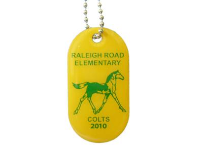 Chine Étiquette élémentaire d'identification de chien de route de Raleigh, étiquettes de chien personnalisées pour des animaux familiers avec l'impression d'écran en soie d'acier inoxydable à vendre